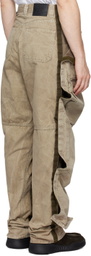 Y/Project Khaki Velcro Cargo Pants