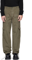 ALEXANDER DIGENOVA Green Cotton Cargo Pants