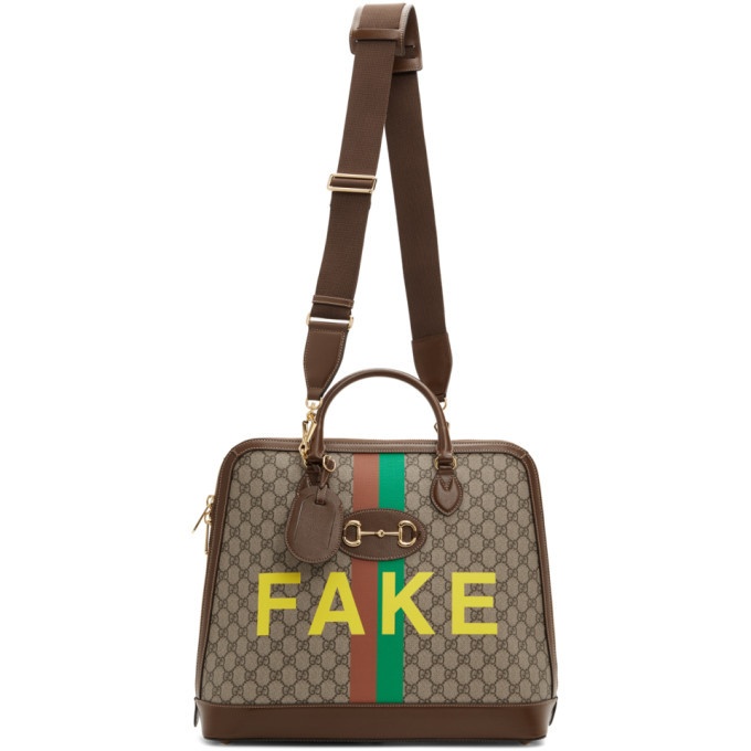 Photo: Gucci Beige Fake/Not Small GG Superstar Duffle Bag