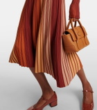 Tod's Knitted pleated midi dress