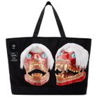 S.R. STUDIO. LA. CA. Black ED. 50 Jumbo White Haired Red Skull Tote