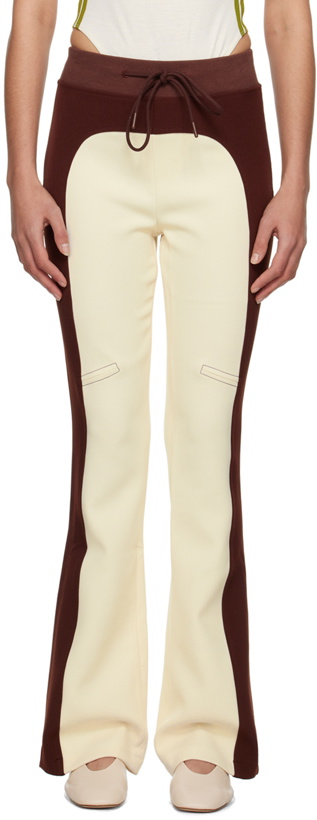 Photo: TheOpen Product Brown Paneled Lounge Pants