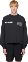 OVER OVER Gray Boxy Crop Crew Sweatshirt