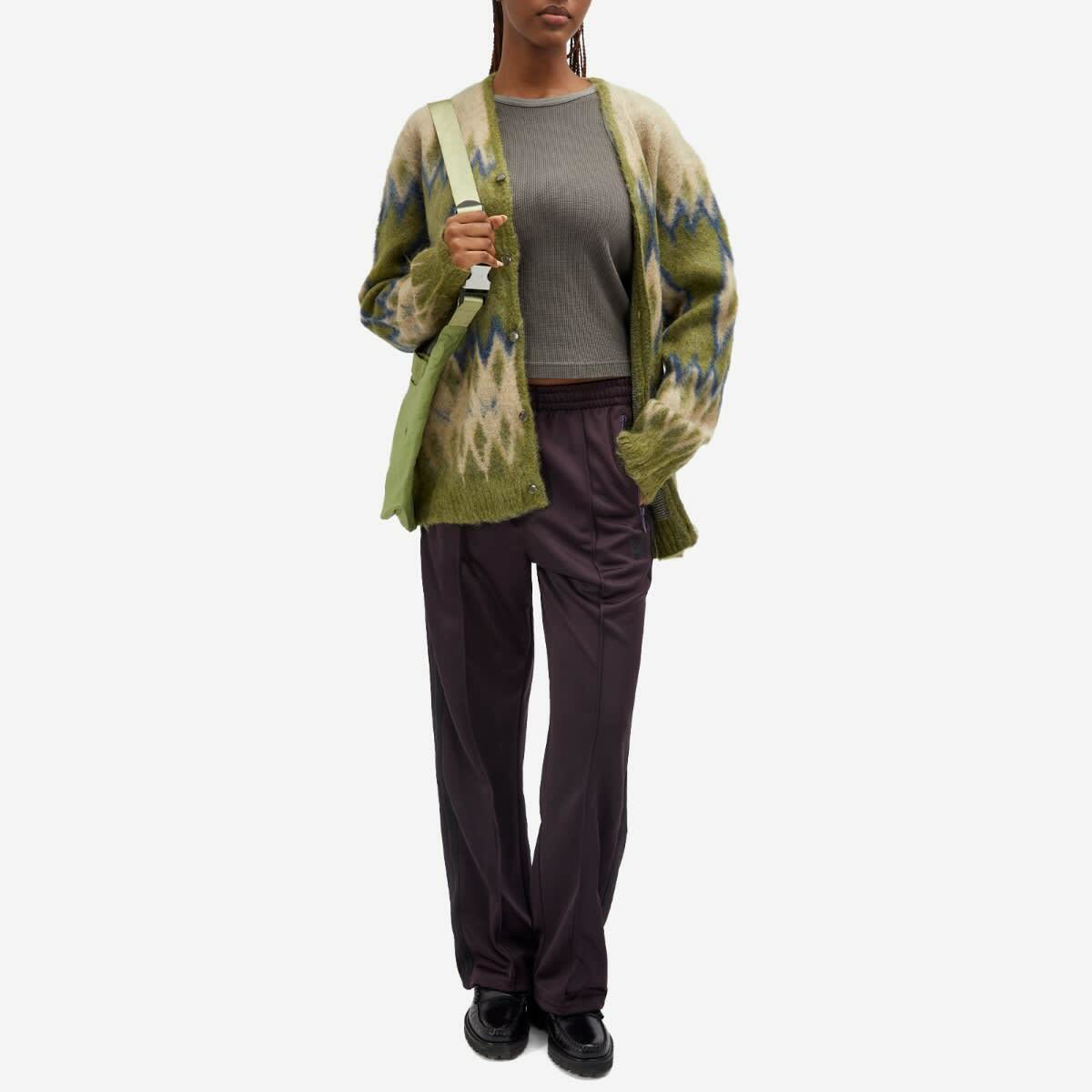 Needles Women's Diamond Mohair Cardigan in Olive Needles