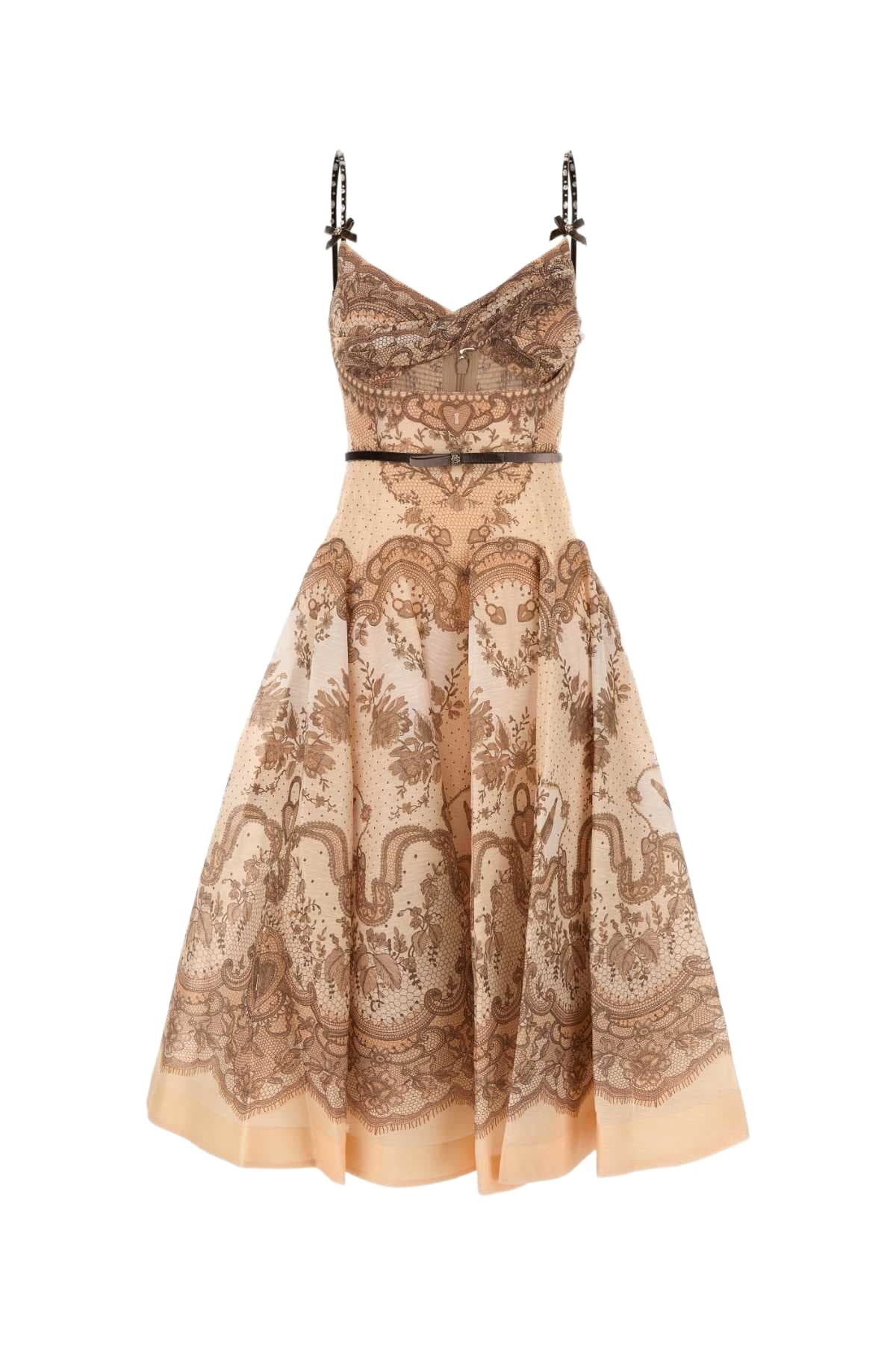 【送料&関税込】Zimmermann Printed Linen Blend Crush Dress Zimmermann Printed Linen Blend Crush Dress Zimmermann