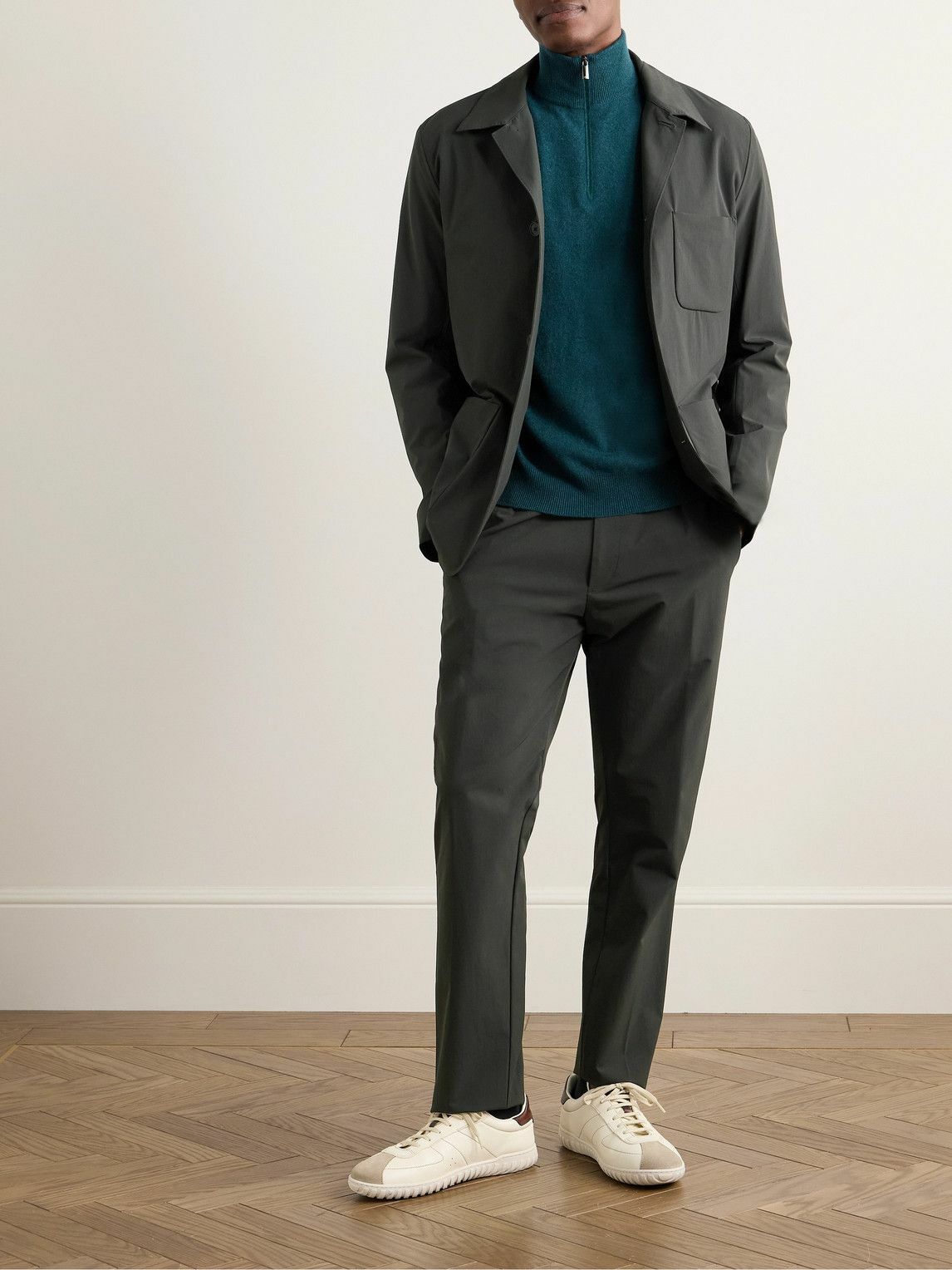 Paul Smith - Stretch Recycled-Nylon Shirt Jacket - Green Paul Smith