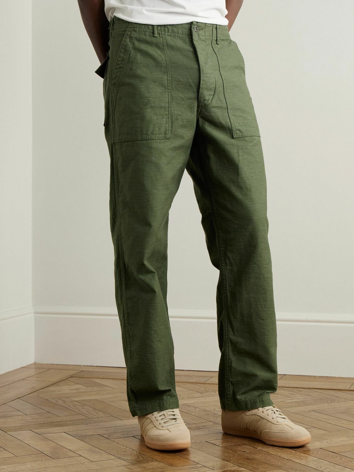 OrSlow - Straight-Leg Cotton Trousers - Green