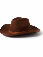 Nudie Jeans - Suede-Trimmed Wool-Felt Western Hat