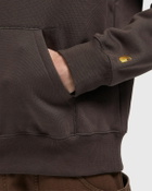 Carhartt WIP Hooded Chase Sweat Brown Mens Hoody