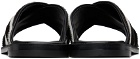 Manolo Blahnik Black & White Otawi Sandals