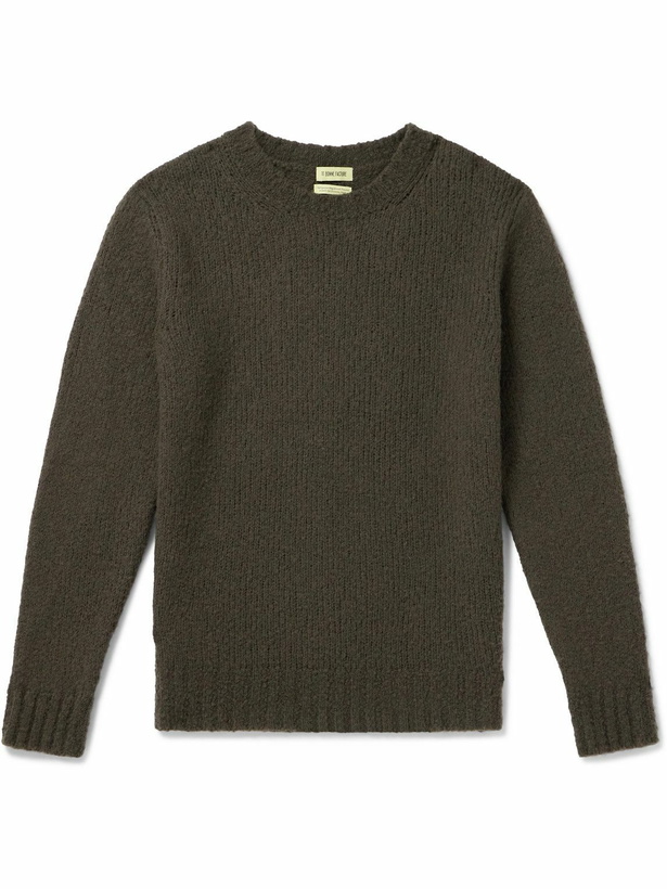 Photo: De Bonne Facture - Wool-Bouclé Sweater - Green