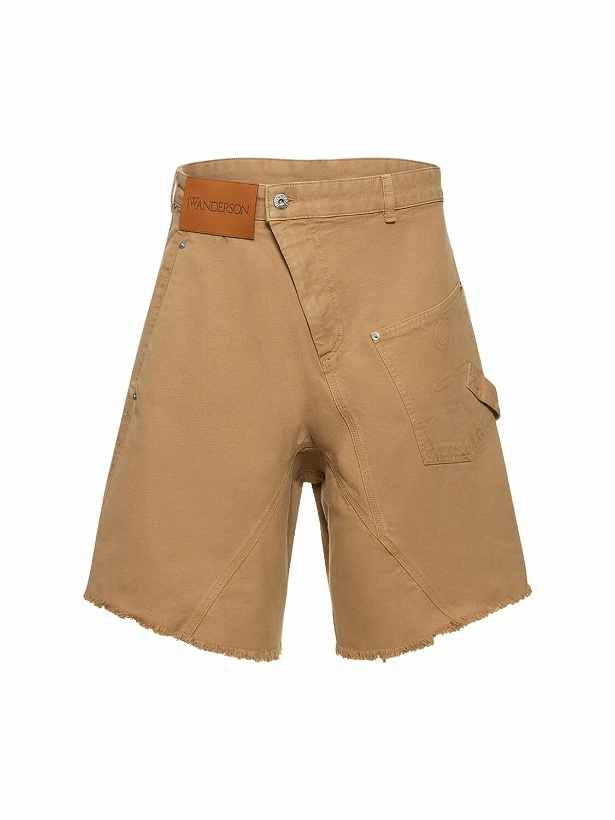 Photo: JW ANDERSON - Twisted Cotton Workwear Shorts
