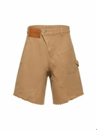 JW ANDERSON - Twisted Cotton Workwear Shorts