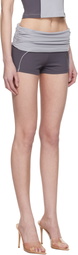 MISBHV Gray Lycra Wrapped Sport Shorts