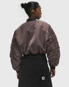 ØLÅF RETRO LOGO BOMBER JACKET Brown Women