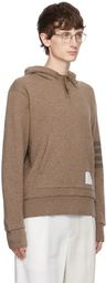 Thom Browne Brown 4-Bar Hoodie