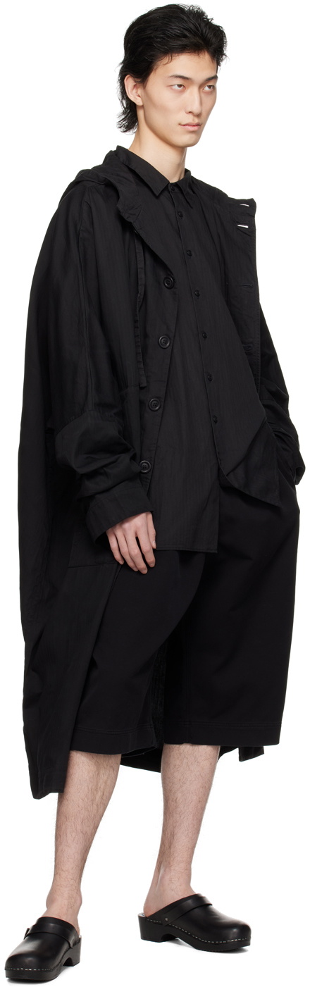 CASEY CASEY Black Yama Shorts