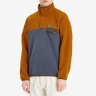 Patagonia Men's Lightweight Synchilla Snap-T Pullover in Shelter Brown