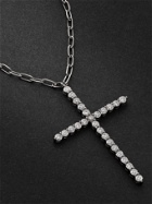 SHAY - Black Gold Diamond Cross Necklace