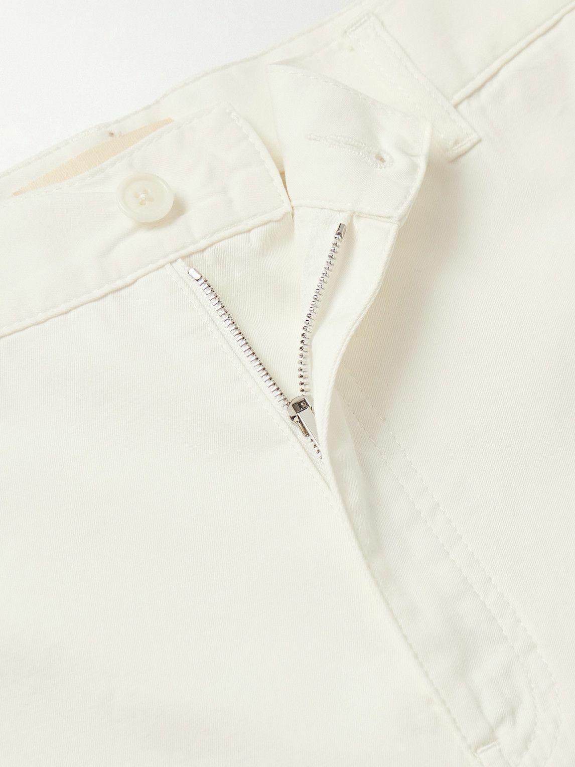 The Row - Sankuro Straight-Leg Cotton and Cashmere-Blend Gabardine Trousers - White