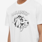 Maharishi Men's Teach Tiger Throw Up T-Shirt in White