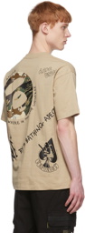 AAPE by A Bathing Ape Beige Cotton T-Shirt