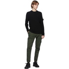 Stone Island Black Rib Knit Crewneck Sweater