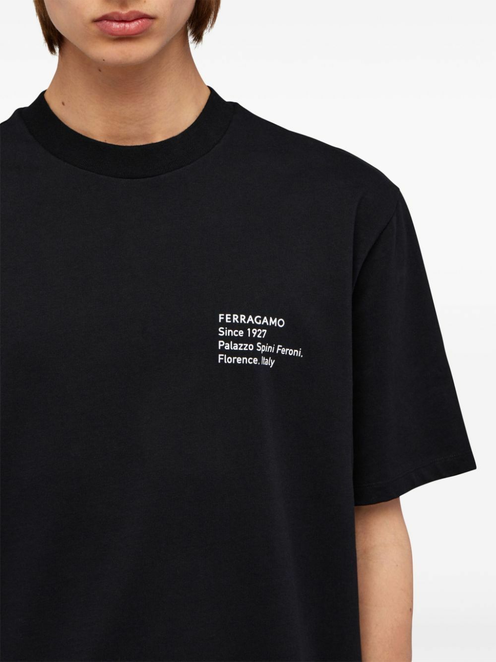 Salvatore Ferragamo ブラック Tシャツ M Ferragamo T Shirt Black Mens Salvatore Ferragamo