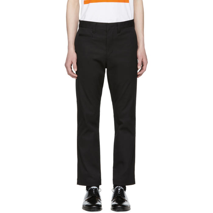 Photo: Junya Watanabe Black Stretch Twill Trousers 