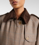 Blazé Milano Chausie checked virgin wool jacket