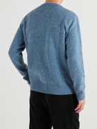 Mr P. - Contrast-Tipped Wool Sweater - Blue