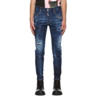 Dsquared2 Blue Galaxy Skater Jeans