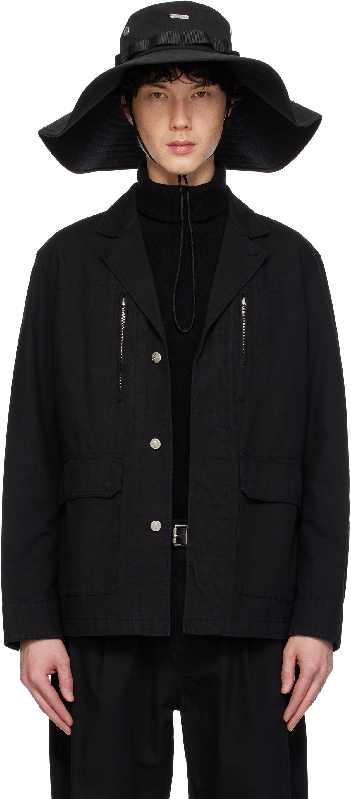 AFTER PRAY Black F-2 Work Blazer