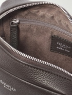 Serapian - North South Full-Grain Leather Messenger Bag
