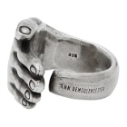 Ann Demeulemeester Silver Hand Ring