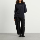 MM6 Maison Margiela Women's x Salomon Perforated Long Sleeve Sweater in Washed Black