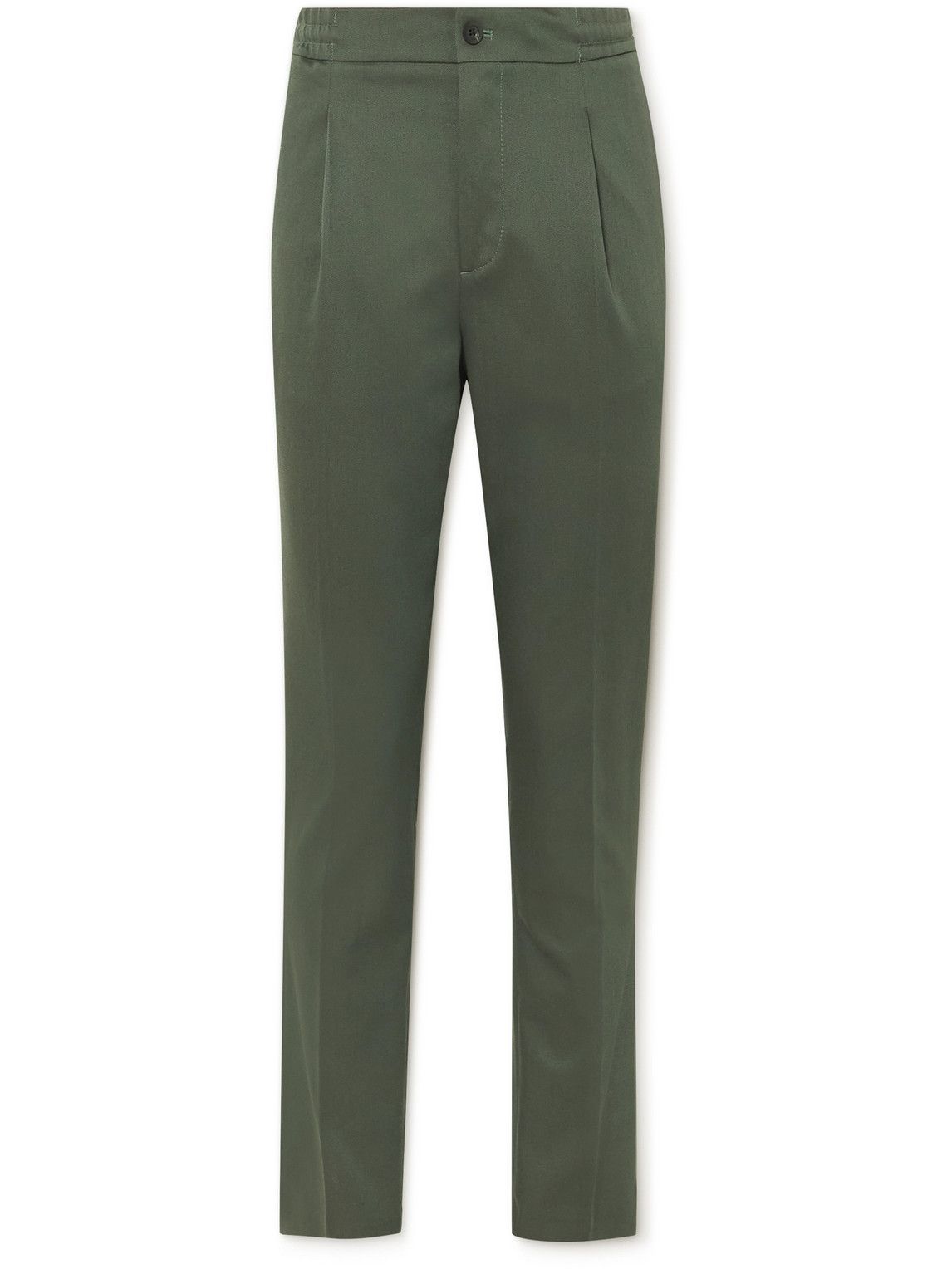 Slim-fit pleated cotton chinos - Men | Mango Man USA