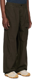 C.P. Company Khaki Micro-Reps Boxy Leg Pocket Lens Cargo Pants