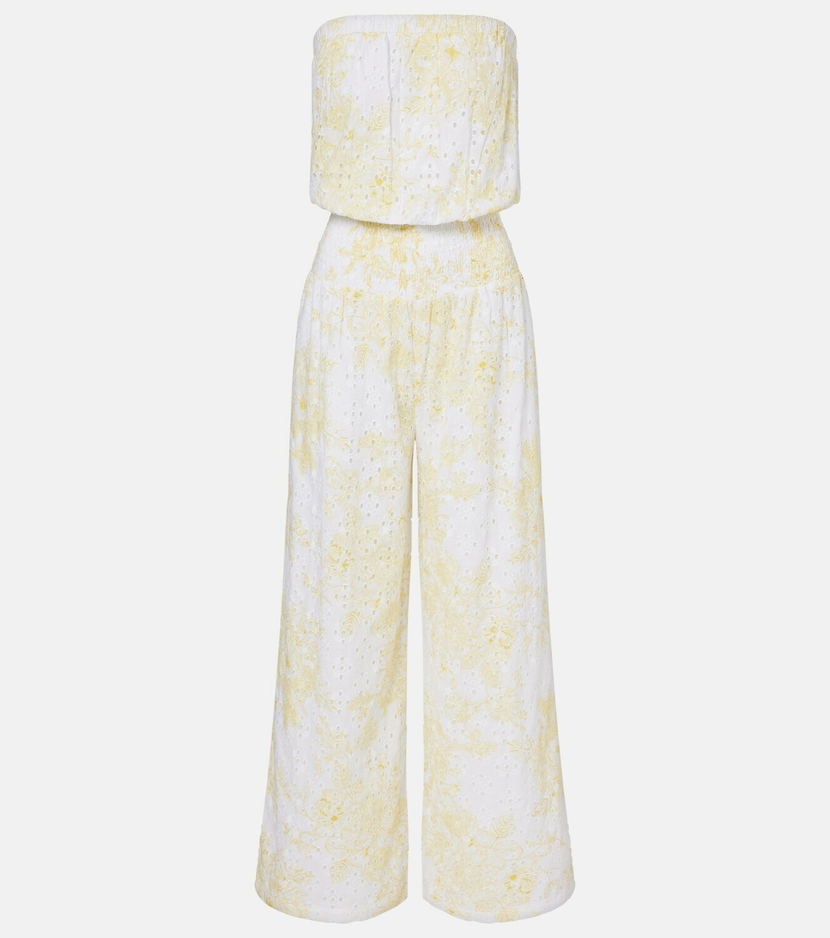 Melissa Odabash Naomi broderie anglaise cotton jumpsuit