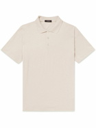 Theory - Bron Slubbed Cotton-Jersey Polo Shirt - Neutrals
