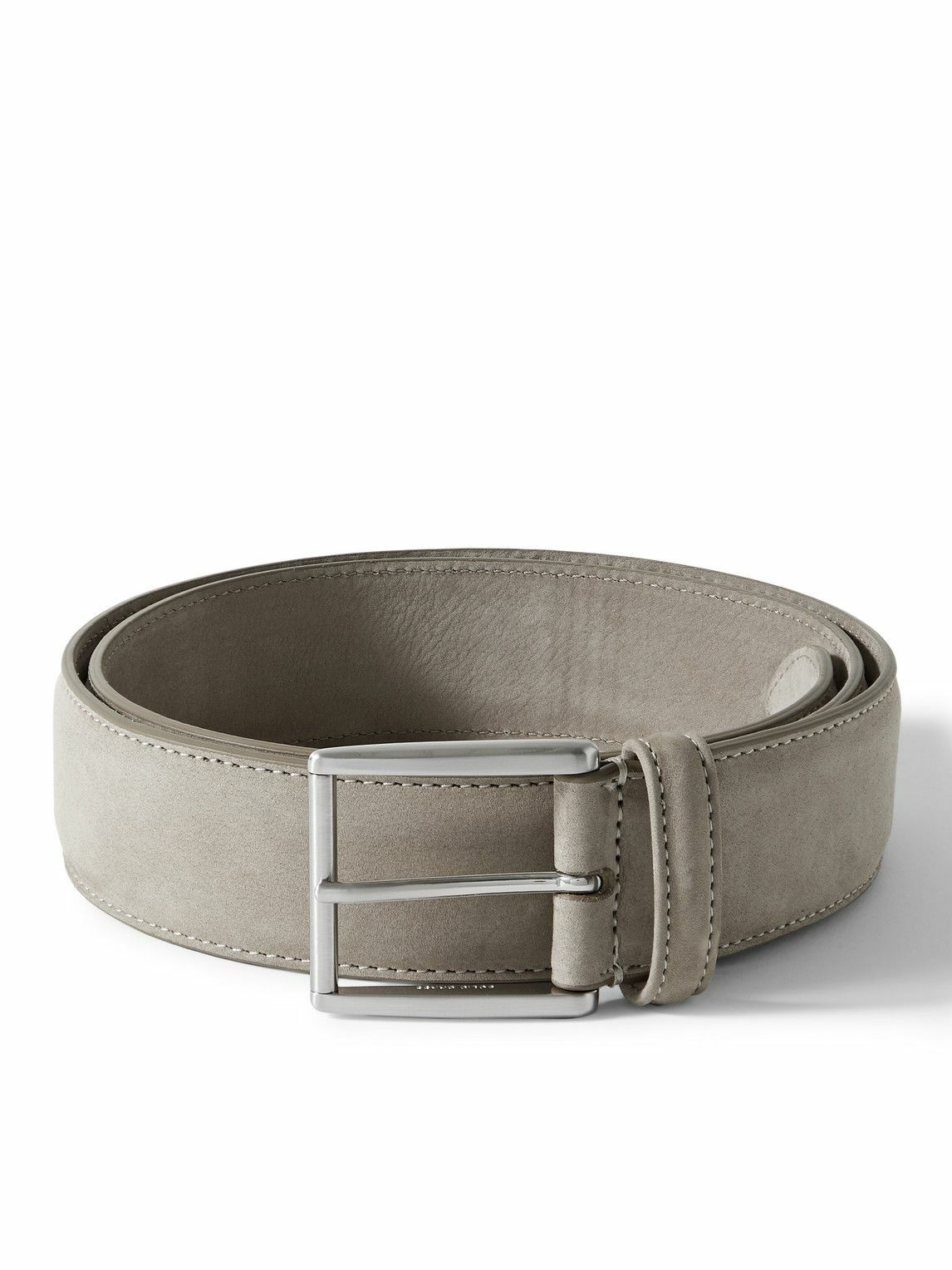 Anderson's - 4cm Nubuck Belt - Gray Anderson's