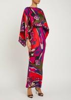 Pucci Layered Printed Silk Maxi Dress Multicoloured 1