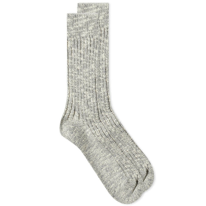 Photo: Birkenstock Cotton Slub Sock in Grey/White