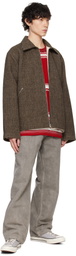 Camiel Fortgens Brown Simple Jacket