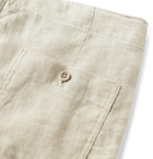 Loro Piana - Slim-Fit Linen Drawstring Shorts - Neutrals