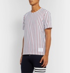 Thom Browne - Striped Cotton-Jersey T-Shirt - Red