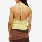 Daniëlle Cathari Women's x Woolrich Knit Halter Top in Lemon