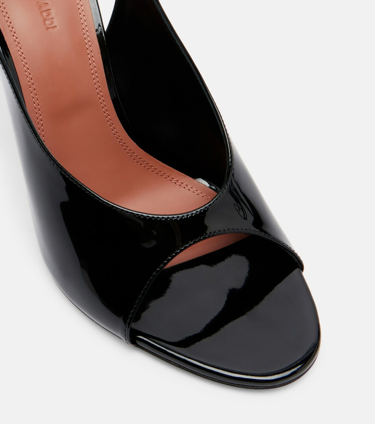 Amina Muaddi Anok patent leather slingback sandals