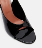Amina Muaddi Anok patent leather slingback sandals