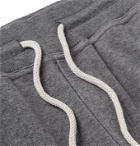 Brunello Cucinelli - Mélange Cotton-Blend Jersey Drawstring Shorts - Gray
